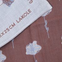 FLOWER今治ガーゼハンドタオル コスモス 1セット（1枚×2） LAKOLE/ラコレ