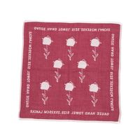 FLOWER今治ガーゼハンドタオル バラ 1セット（1枚×2） LAKOLE/ラコレ