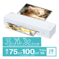 ナカバヤシ パーソナルラミネーター めちゃ簡単 イージーラミ エコノミーA4 NEL-E01A4W 1台