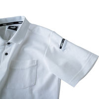 ユニワールド 半袖ポロシャツホワイト4L PW-4014N 1枚（直送品）