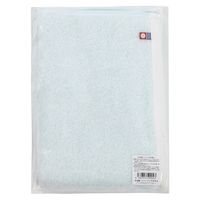 田中産業 今治製 シャーリングタオル フェイスタオル ライトブルー 1枚