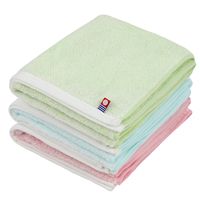 田中産業 今治製 シャーリングタオル ミニバスタオル ライトブルー 1セット(10枚)