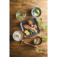 台和 21cm切立角皿 スレートグレーMT SS-400-SLGM 1個（直送品）