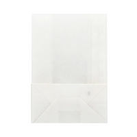 NF窓付耐油角底袋 11 - 6 白無地 1箱（2000枚：100枚入×20袋）