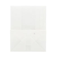 NF窓付耐油角底袋 13 - 8 白無地 1箱（2000枚：100枚入×20袋）