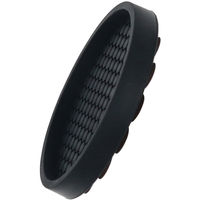 光 エッジ付吸盤防振ゴム黒 77mm 4枚入 KQEG-76 1セット(4個入)（直送品）