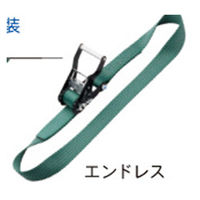 丸善織物 ラッシングベルト ラチェットバックル式 MLSシリーズ MLS25M-500ELS 1本（直送品）