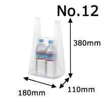 【アウトレット】アスクル　レジ袋　半透明タイプ　12号　1袋（100枚入） オリジナル