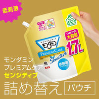 【アウトレット】【旧品】マウスウォッシュ 洗口液 口臭 モンダミン プレミアムケア センシティブ つめかえ 大容量1.7L 虫歯 歯肉炎 アース製薬