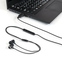 ナカバヤシ USBイヤホンマイク 多機能リモコン搭載 ブラック UHP-09BK 1個
