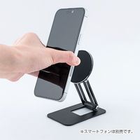 ナカバヤシ MagSafe対応スタンド 角度調整2軸 ブラック SST-22BK 1個