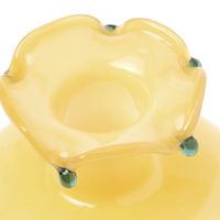 フラワーベース　カラーガラスベース イエロー studio CLIP