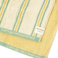 リバーシブルフェイスタオル2Pセット(GO ON THE JOURNEY) イエロー studio CLIP
