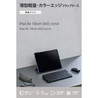 エレコム 13インチiPad Air(M3/M2) フラップケース 薄型軽量 TB-A25XWVFCBG 1個