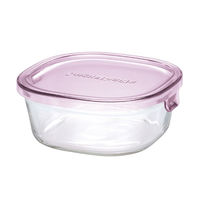 耐熱ガラス 保存容器 ピンク 角型 3点セット パック&レンジ PSC-PRN3P1 iwaki（イワキ）