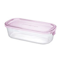 耐熱ガラス 保存容器 ピンク システムセット 4点 ミニ パック&レンジ PSC-PRN4P2 iwaki（イワキ）