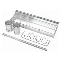 ダルトン キッチンラック シンク上 ダルトンALUMINUM WALL RACK 調味料入れ 477491 1個（直送品）