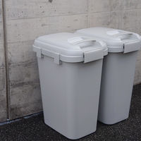 平和工業 ゴミ箱 45L ハンドル付きジョイントペール ミルクティーベージュ 479526 1個（直送品）