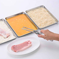 下村企販 角型トレー 3枚組 下ごしらえ ステンレス製 日本製 480745 1個（直送品）