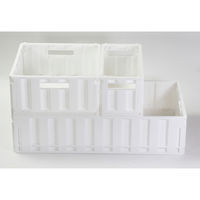 パール金属 キッチン 小物入れ スキット 折りたたみ式コンテナ Lサイズ 480159 1個（直送品）