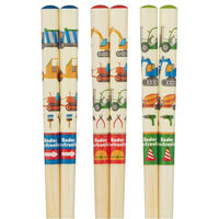 スケーター 箸 16.5cm 竹箸 はたらくクルマ 3膳入 478028 1個（直送品）