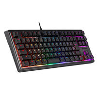 センチュリー メンブレンゲーミングキーボードTKL ブラック CRC-GMBKRGB02 1個