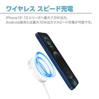 センチュリー マグネット式ワイヤレス充電器 CMP02WH Magnet Wireless Charger 15W 1個