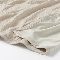 無印良品 綿ガーゼ 綿混ベロア リバーシブルブランケット Ｄ １８０×２００ｃｍ ベージュ 良品計画