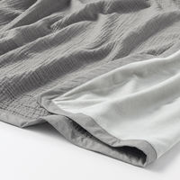 無印良品 綿ガーゼ 綿混ベロア リバーシブルブランケット Ｓ １４０×２００ｃｍ グレー 良品計画