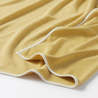 無印良品 綿シンカーパイルひざ掛け ８０×１３０ｃｍ ライトマスタード 良品計画