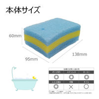 キクロン 衛生資材 キラリア バスナイロンスポンジ B 00788388 1ケース(60個(10個×6))（直送品）