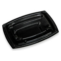 デンカポリマー 惣菜容器 夢デリLS10 黒 00788658 1ケース(1200個(50個×24))（直送品）