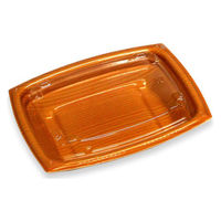 デンカポリマー 惣菜容器 夢デリLS15 木目新 00788666 1ケース(1200個(50個×24))（直送品）