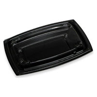 デンカポリマー 惣菜容器 夢デリLS35 黒 00788679 1ケース(900個(50個×18))（直送品）