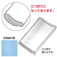 ササガワ ギフト資材 49-1632 包装紙 クリスタルブルー 半才判 50入 1ケース(1個)（直送品）