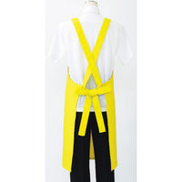 住商モンブラン 胸当てエプロン エプロン 兼用 イエロー フリーサイズ 5-685_F 1袋(1個)（直送品）