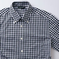 住商モンブラン CG2503-1_LL シャツ 兼用 長袖 黒チェック LL 1ケース(1個)（直送品）