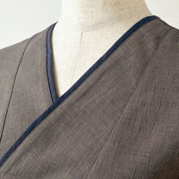 住商モンブラン 和風シャツ OV6502-8_SS プルオーバー 兼用 7分袖 グレー/ネイビー SS 1ケース(1個)（直送品）