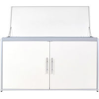 足立製作所 ガルバ・ボンデ鋼板 屋外ゴミ収納庫【幅125cm/天板・前扉開閉】/アイボリー 1156IV 1個（直送品）