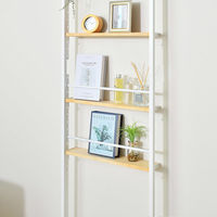 足立製作所 スリムウォールラック【幅40cm/つっぱり式】/ホワイト A173WH 1個（直送品）