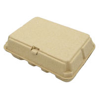 日本モウルド工業 弁当容器 パルボックス(大)茶 42032 1ケース(100個(1個×100))（直送品）