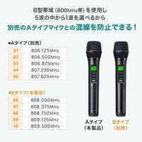 サンワサプライ  ワイヤレスマイク（MM-SPAMP21用・Bタイプ） MM-SPHMW7B（直送品）