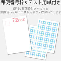 ハガキ 用紙 100枚入り スーパーファイン紙 厚手 【お探しNo:L57】 ホワイト EJH-WSFN100 エレコム 1個（直送品）
