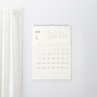 無印良品 バガス入りペーパー日曜始まり六輝カレンダー ２０２６年１月～１２月 Ａ２ 約５９４×４２０ｍｍ 良品計画