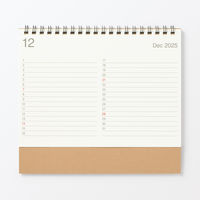 無印良品 バガス入りペーパー日曜始まり六輝カレンダー 中２０２５年１２月～２０２６年１２月 約１４５×２００ｍｍ 卓上用 良品計画