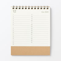 無印良品 バガス入りペーパー月曜始まりカレンダー 小 ２０２５年１２月～２０２６年１２月 約１２０×１２０ｍｍ 卓上用 良品計画