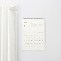 無印良品 バガス入りペーパー日曜始まり六輝カレンダー ２０２６年１月～１２月 Ａ３ 約４２０×２９７ｍｍ 良品計画