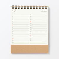 無印良品 バガス入りペーパー日曜始まり六輝カレンダー 小２０２５年１２月～２０２６年１２月 約１２０×１２０ｍｍ 卓上用 良品計画