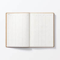 無印良品 スエード調月曜始まりマンスリー ウィークリースケジュール帳 ２０２５年１２月 Ａ５ ベージュ 良品計画