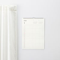 無印良品 バガス入りペーパーファミリーカレンダー ２０２６年１月～１２月 Ａ３・５人用 良品計画